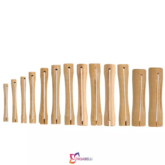 Bigudis de madera 1-12
