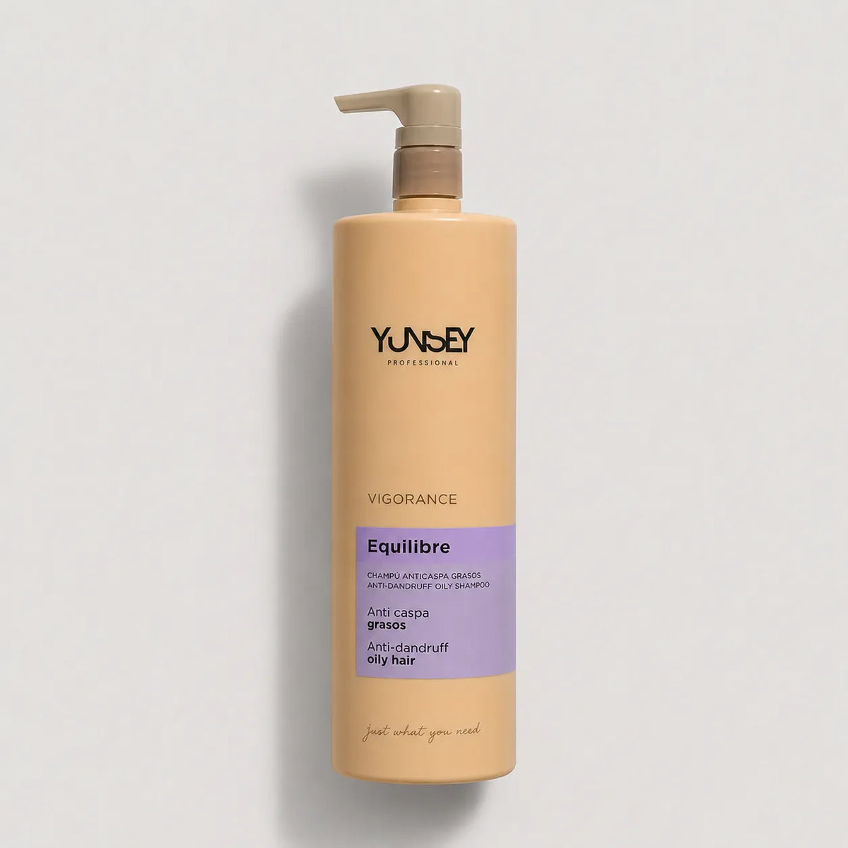 Champú anticaspa Equilibre Vigorance de Yunsey Professional para cabello graso, en formato de 1000 ml.