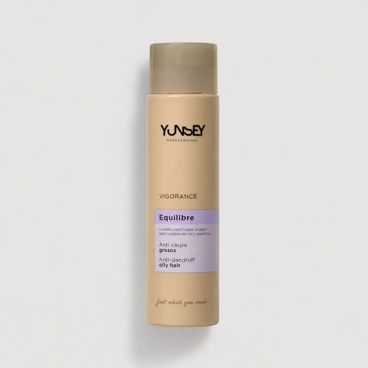 Champú anticaspa Equilibre Vigorance de Yunsey Professional para cabello graso, en formato de 300 ml.