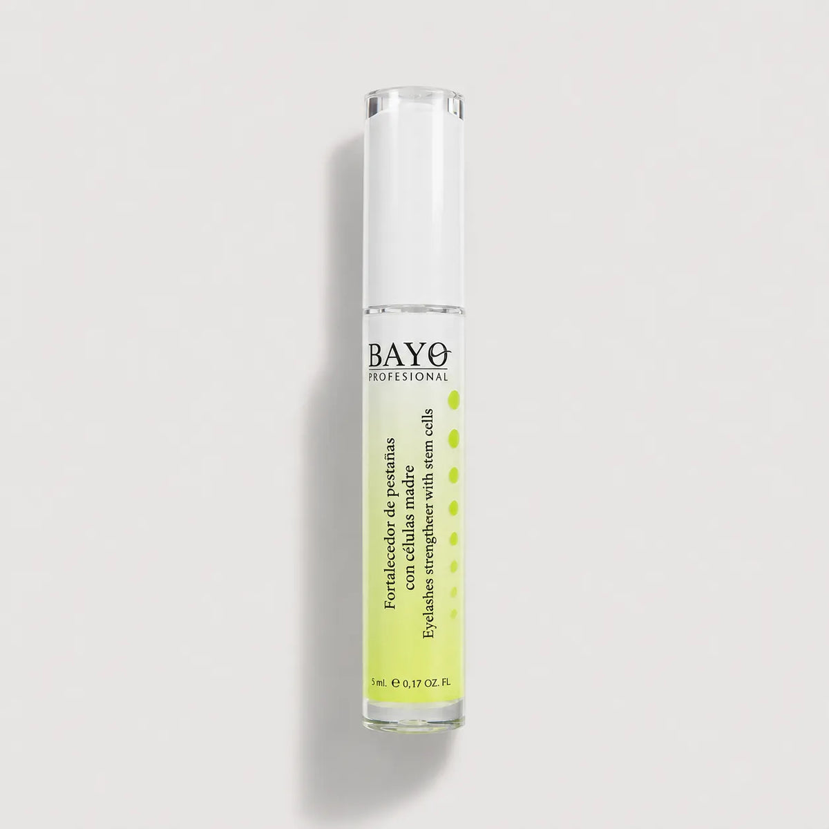 Fortalecedor de pestañas con células madre de Bayo Profesional en envase de 5 ml.