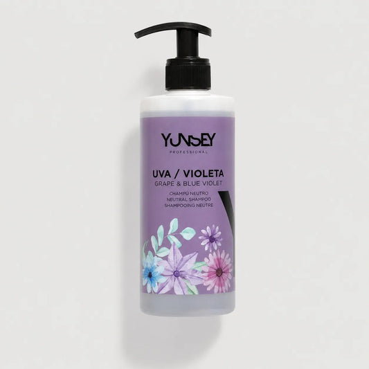 Champú neutro de uva y violeta Yunsey Professional de 400ml con dosificador