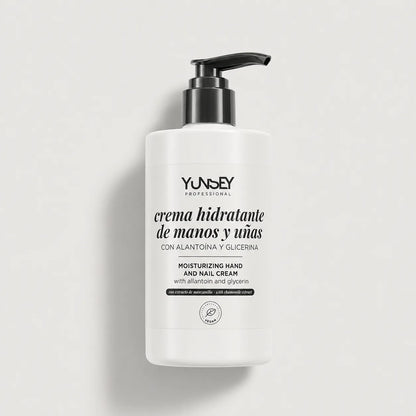 Crema de manos Yunsey Professional 280 ml con dosificador, alantoína y glicerina.