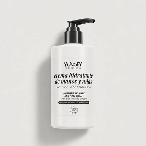Crema de manos Yunsey Professional 280 ml con dosificador, alantoína y glicerina.