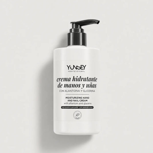 Crema de manos Yunsey Professional 280 ml con dosificador, alantoína y glicerina.