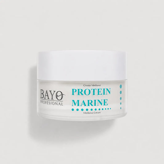 Crema Medussa Protein Marine de Bayo Profesional en tarro con tapa blanca.