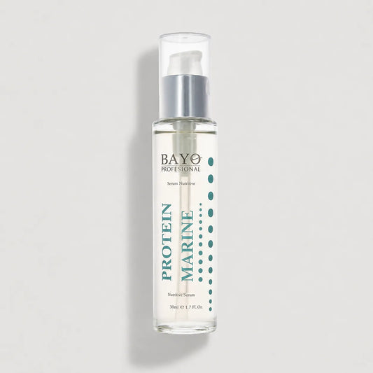 Sérum nutritivo Protein Marine de Bayo Profesional de 30 ml en envase con dosificador.