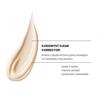 Textura del Tinte Clear Corrector Yunsey Ilusionyst, corrector de color que ayuda a aclarar y ajustar el tono para conseguir un resultado más preciso y una corrección controlada.