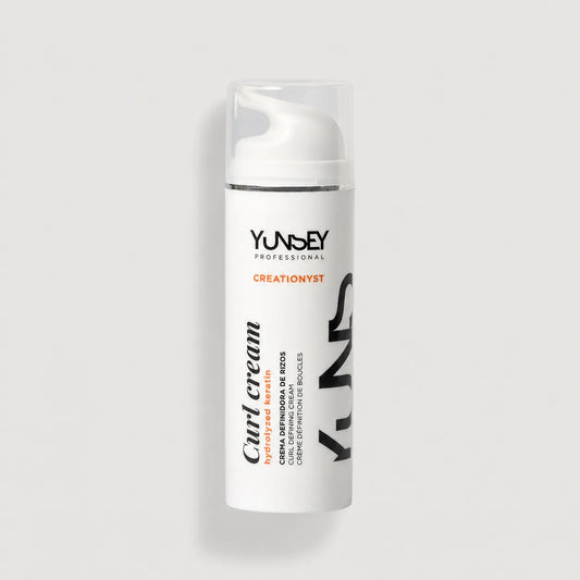 Crema definidora de rizos Yunsey Creationyst Curl Cream con queratina hidrolizada