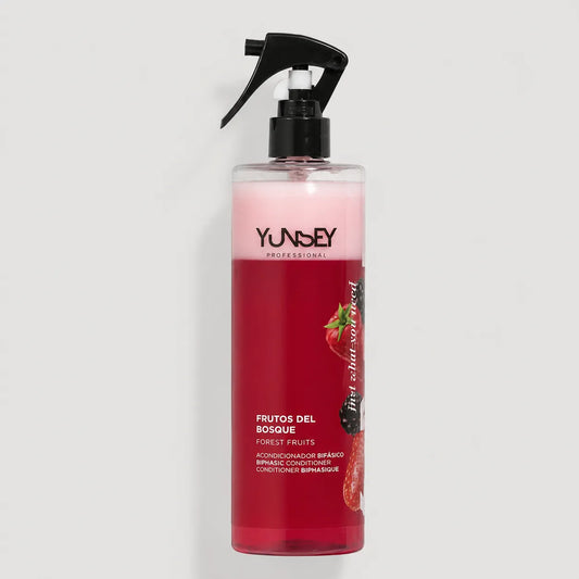 Acondicionador bifásico de frutos del bosque Yunsey Professional de 500 ml en spray