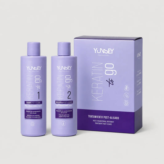 Kit Yunsey Keratin Go de tratamiento postalisado con champú y mascarilla de mantenimiento