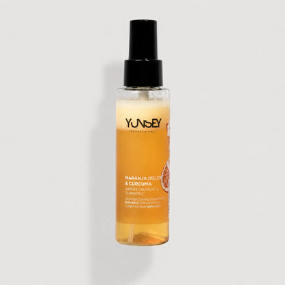 Acondicionador bifásico de naranja dulce y cúrcuma Yunsey Professional de 100 ml en spray