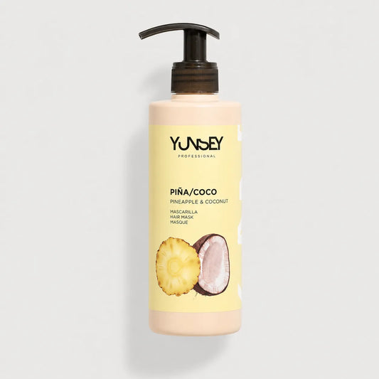 Mascarilla capilar de piña y coco Yunsey Professional de 400 ml con dosificador